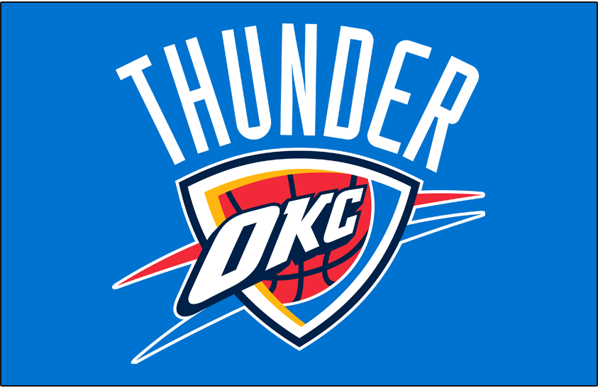 Oklahoma City Thunder 2008-Pres Primary Dark Logo fabric transfer version 2